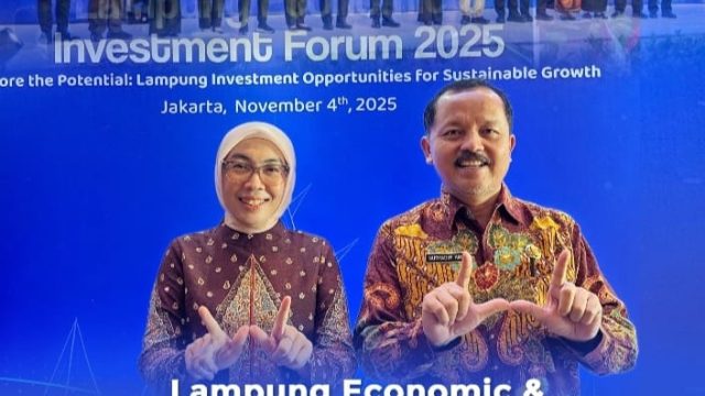Bupati Way Kanan Bersama Kadis PMPTSP Hadiri Lampung Economic dan Investment Forum 2025